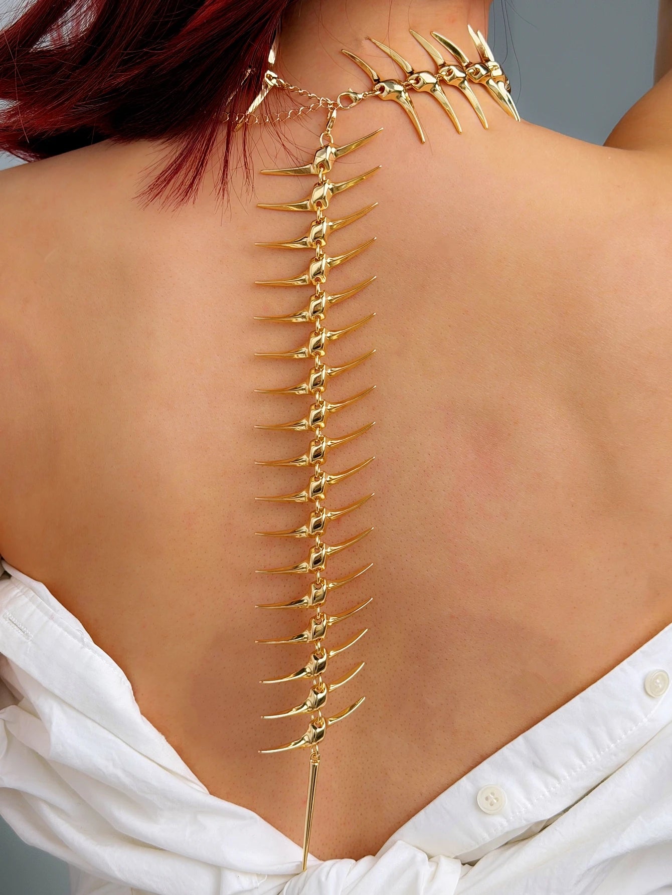 Edgy Thorn Skeleton Alloy Women’s Necklace