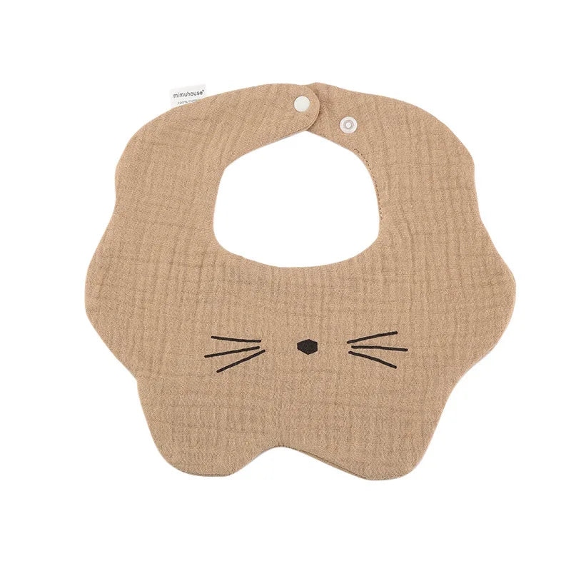 Baby Bibs Cotton Boys and Girls Bib Cute Print Newborn Burp Cloths - BOGO 🔥