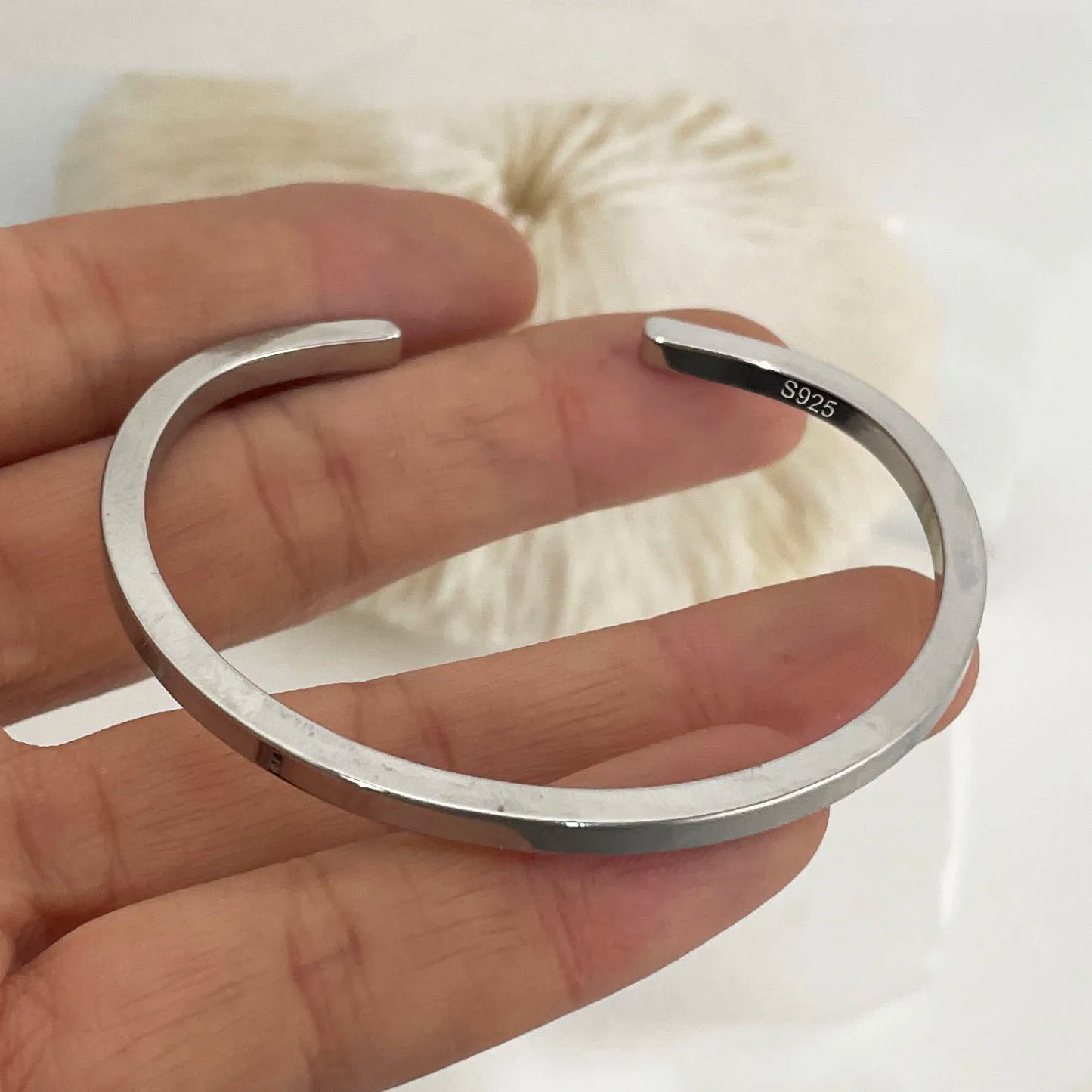 100% Solid 925 Sterling Silver Metal Bracelet  Buy one Get One FrEE🔥