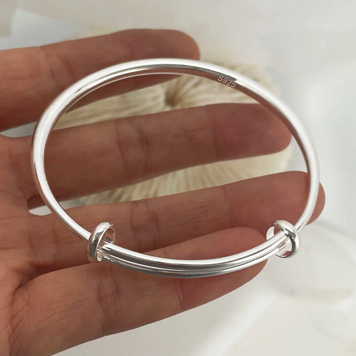 100% Solid 925 Sterling Silver Metal Bracelet  Buy one Get One FrEE🔥