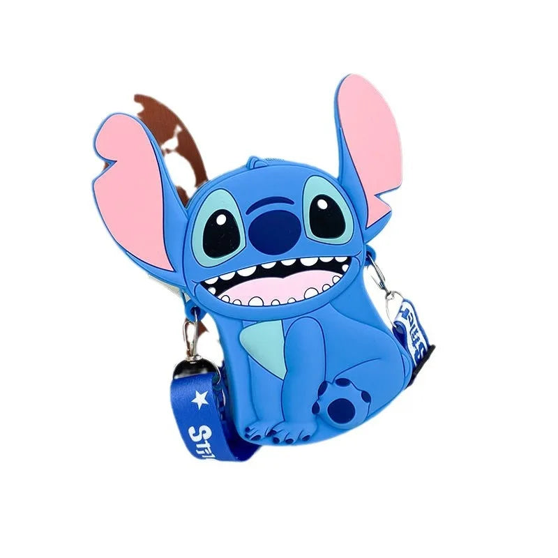 Shi Stitch cute girls silicone coin purse go out cartoon small shoulder bag - BOGO 🔥