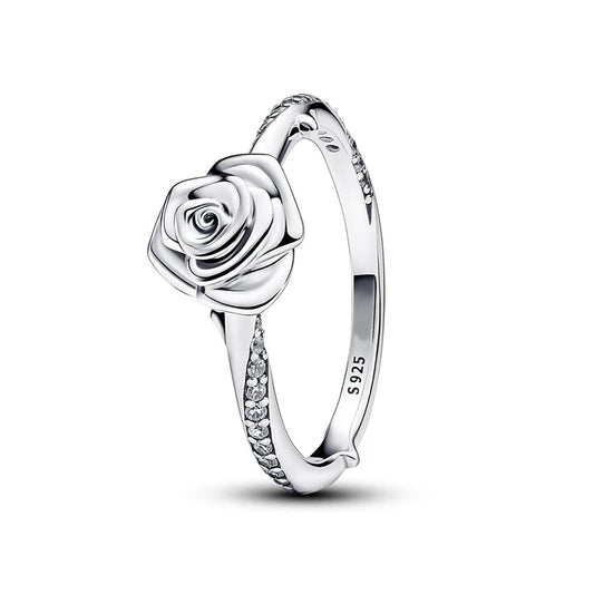 925 Sterling Silver Rose Flower