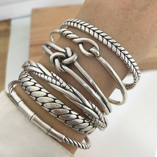 925 Sterling Silver Bracelets for Women Vintage - Buy One Get Off 🔥