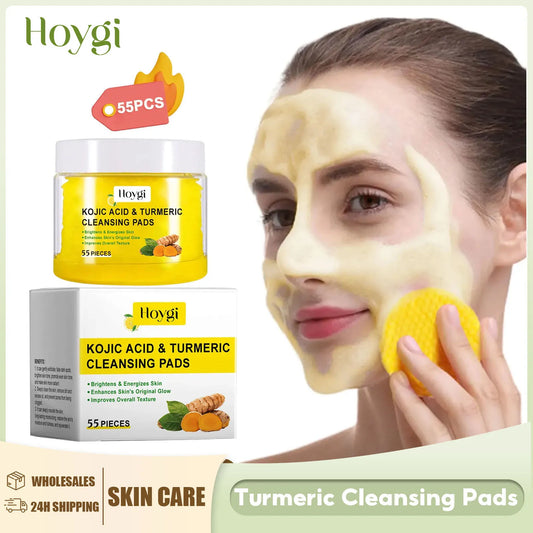 Turmeric Cleansing Pads Facial Exfoliating Makeup Removal