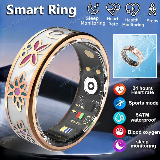 2026 Smart Health Ring for Women – Heart Rate, Sleep &amp; Activity Tracker (Waterproof 10ATM)