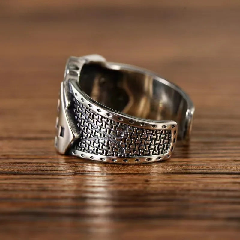 vintage open-ring unisex poker card-shaped Ring for men - Bogo 🔥