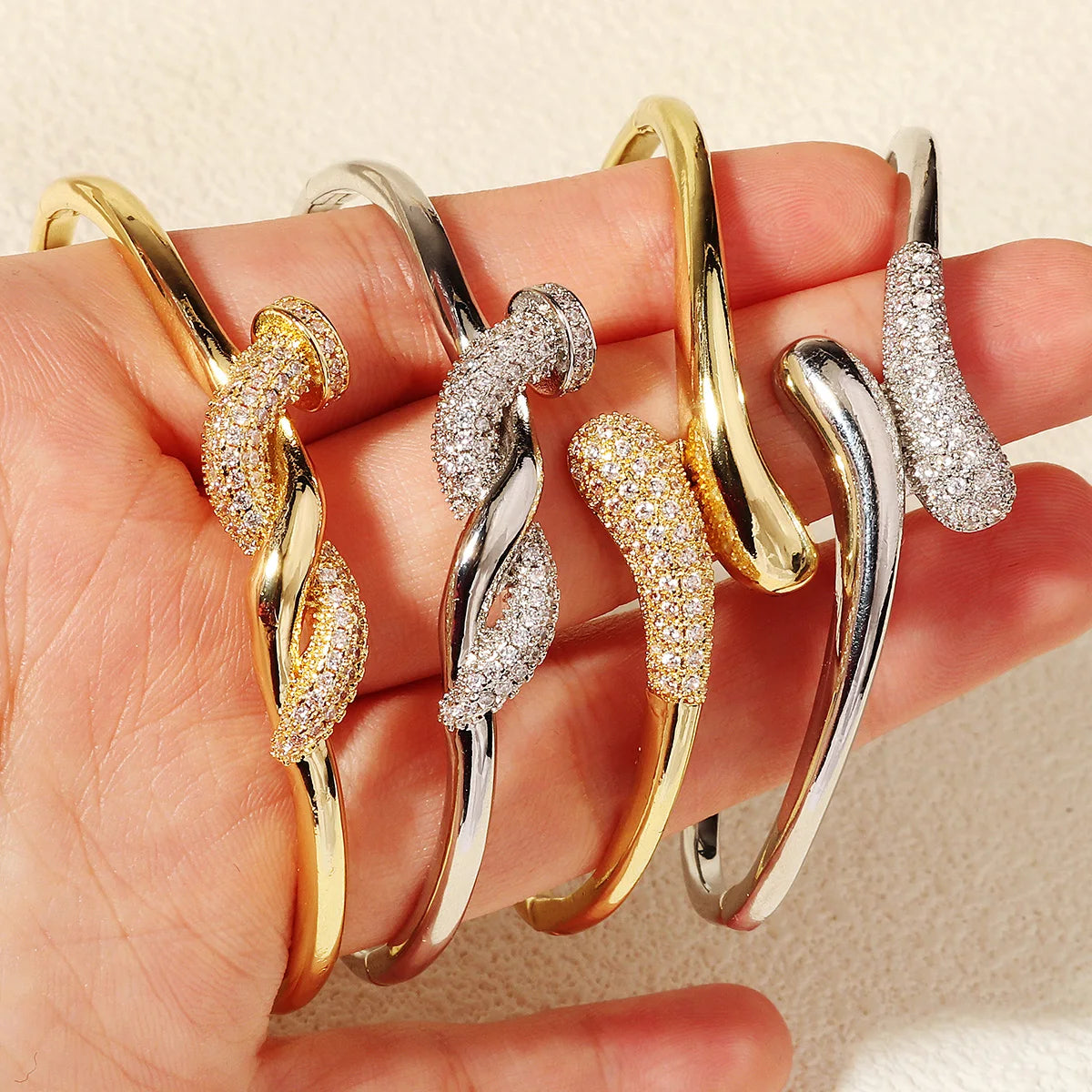 Stainless Steel Spike Studded Wrap Woman's Bracelet - Buy One Get One Free 🔥