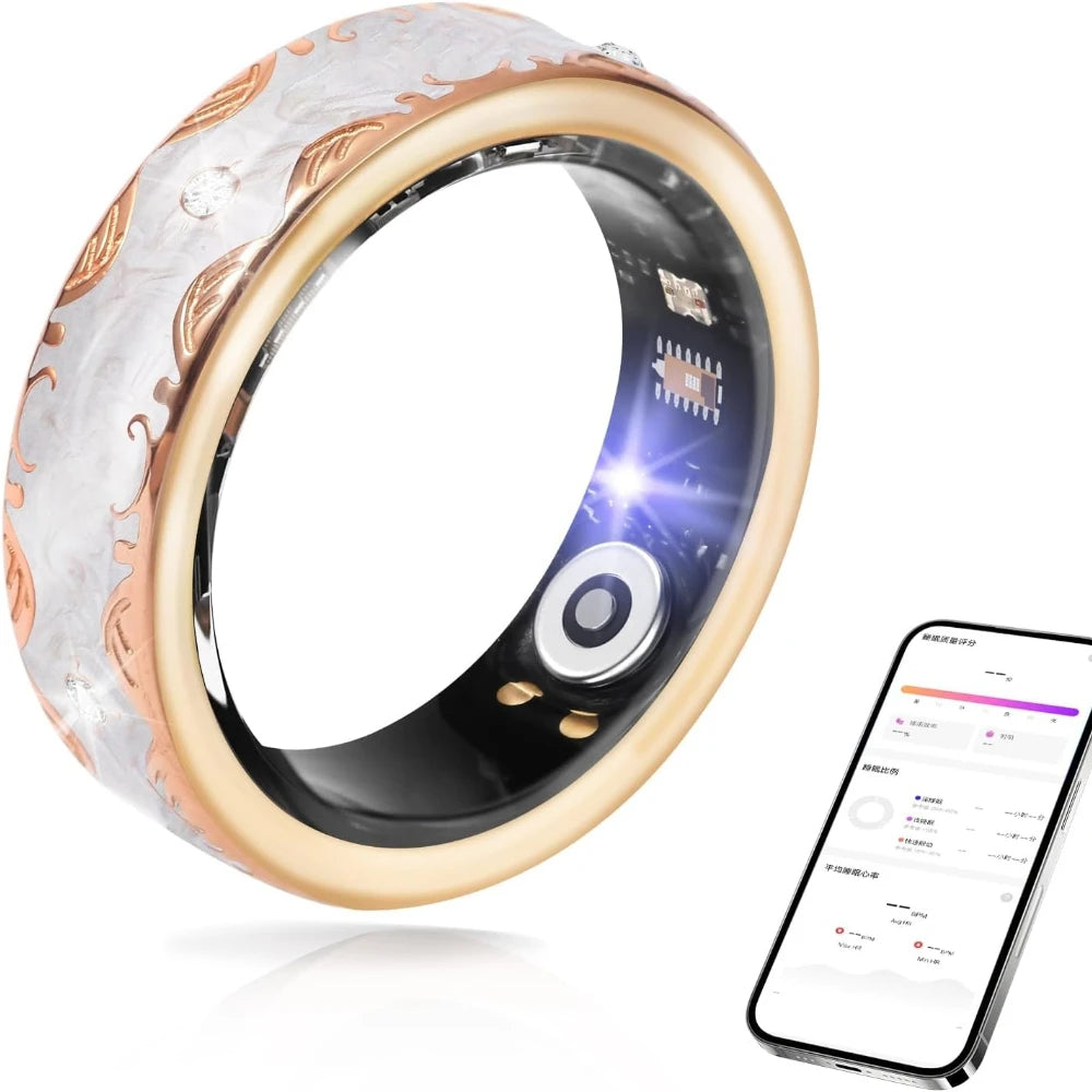 Waterproof Multifunctional Ring Smart Rings Tracks Heart Rate Sleep Blood Oxygen