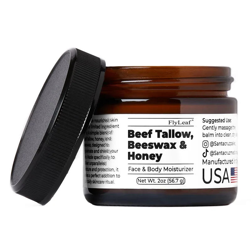 Whipped Beef Tallow And Honey Balm Moisturizing Face Cream.  Buy one Get one Free! Plus Free Shipping!