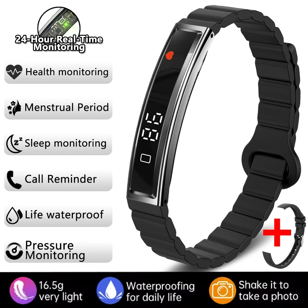 Women Smart Bracelet Sport Mode Fitness Tracker Heart Rate