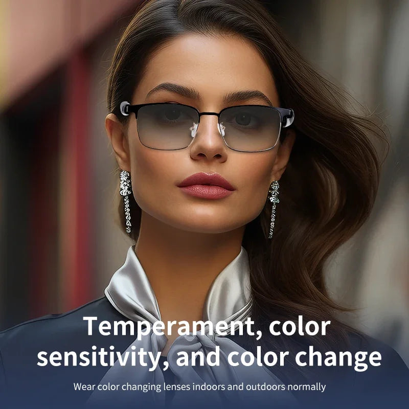 CLLOIO Smart Bluetooth Glasses with Photochromic Lenses