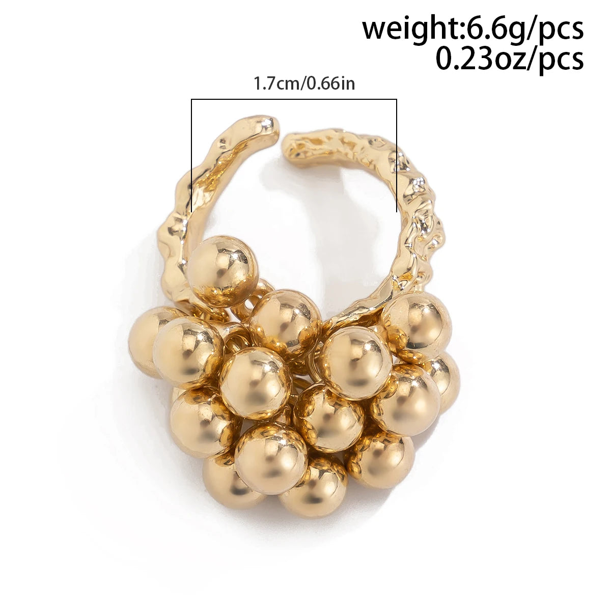 Creative Design CCB Small Ball Ring for Women - Buy One Get One Free