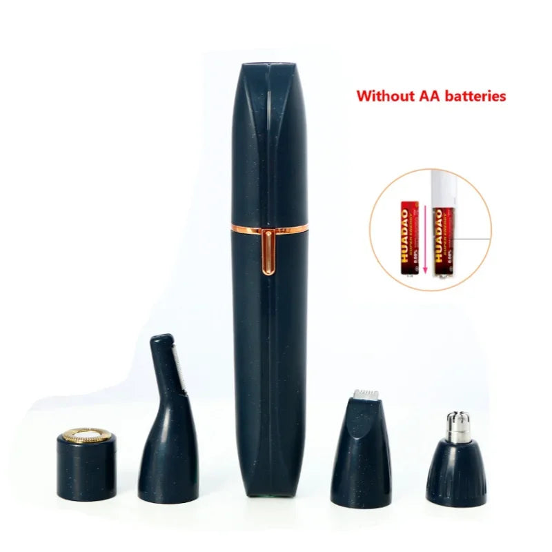 4 In 1 Electric Razor for Women Full Body Shaving Facial Epilator Shaver Eyebrow Trimmer