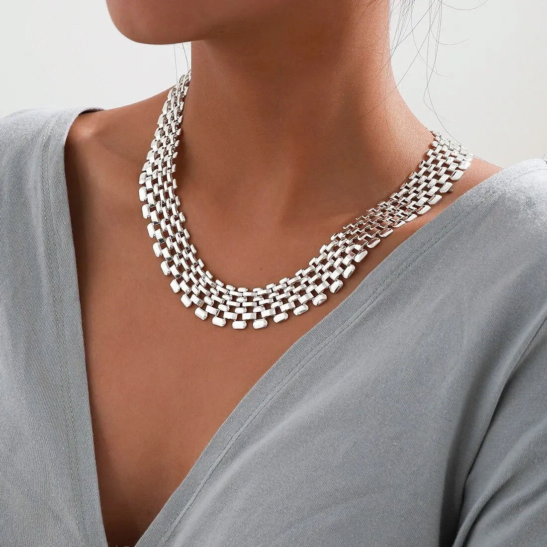 Exaggerated Cuban Chunky Thick Chain Necklace for Women