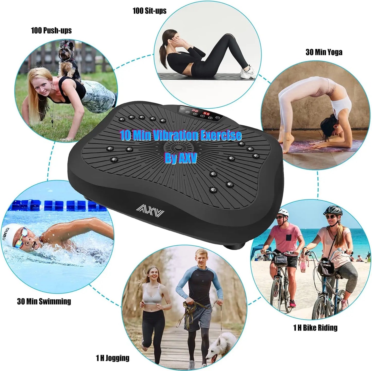 Whole Body Workout Vibrate Fitness Platform Lymphatic Drainage Machine for Weight Loss Shap