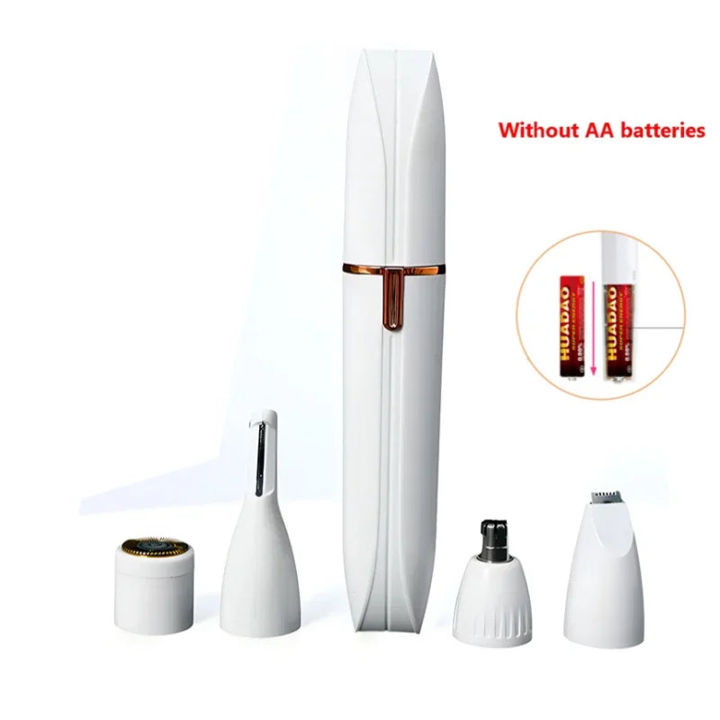 4 In 1 Electric Razor for Women Full Body Shaving Facial Epilator Shaver Eyebrow Trimmer