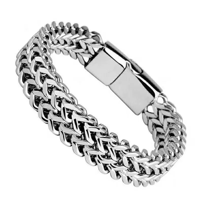 10MM Stainless Steel Men's Hidden Locks Bracelet - Buy One Get One Free 🔥