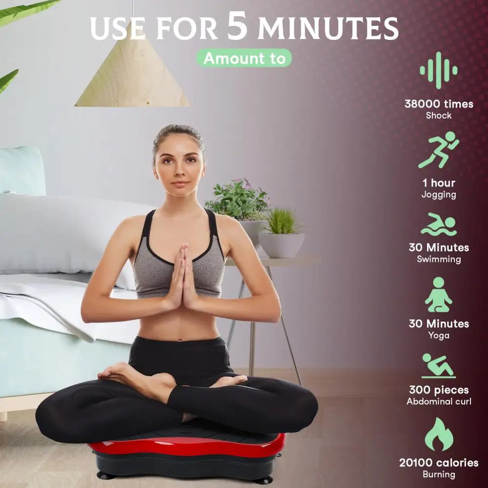 Power Waver Vibration Plate Exercise Machine for Lymphatic Drainage