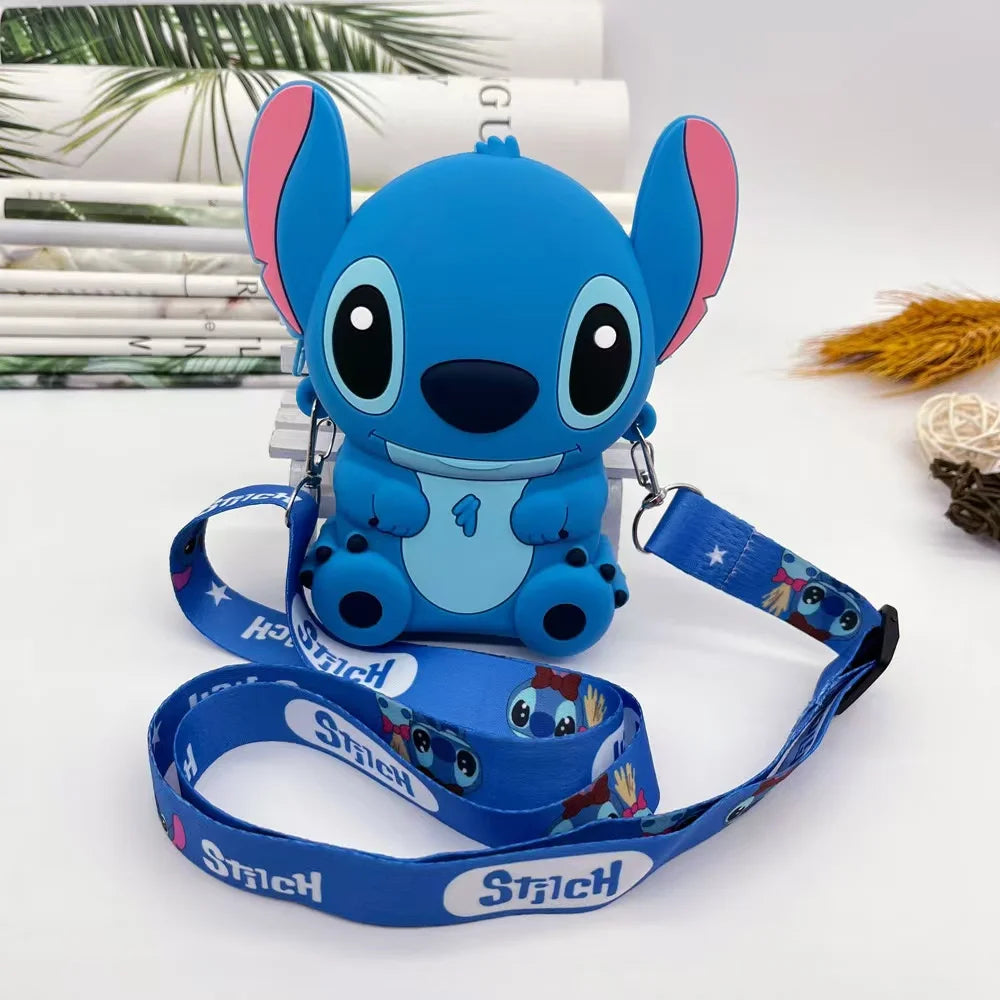 Shi Stitch cute girls silicone coin purse go out cartoon small shoulder bag - BOGO 🔥