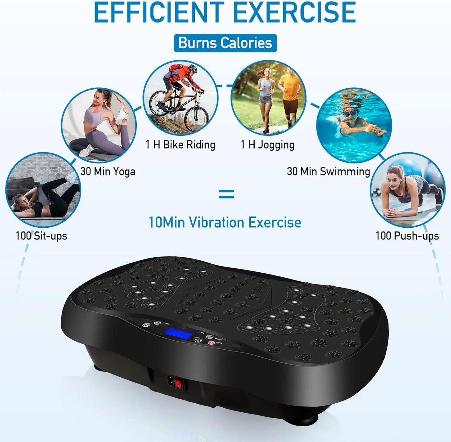 Plate Exercise Machine with Remote Control, Vibration Platform