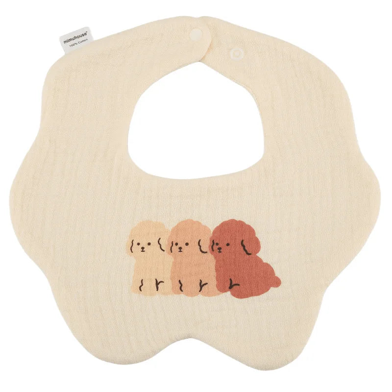 Baby Bibs Cotton Boys and Girls Bib Cute Print Newborn Burp Cloths - BOGO 🔥