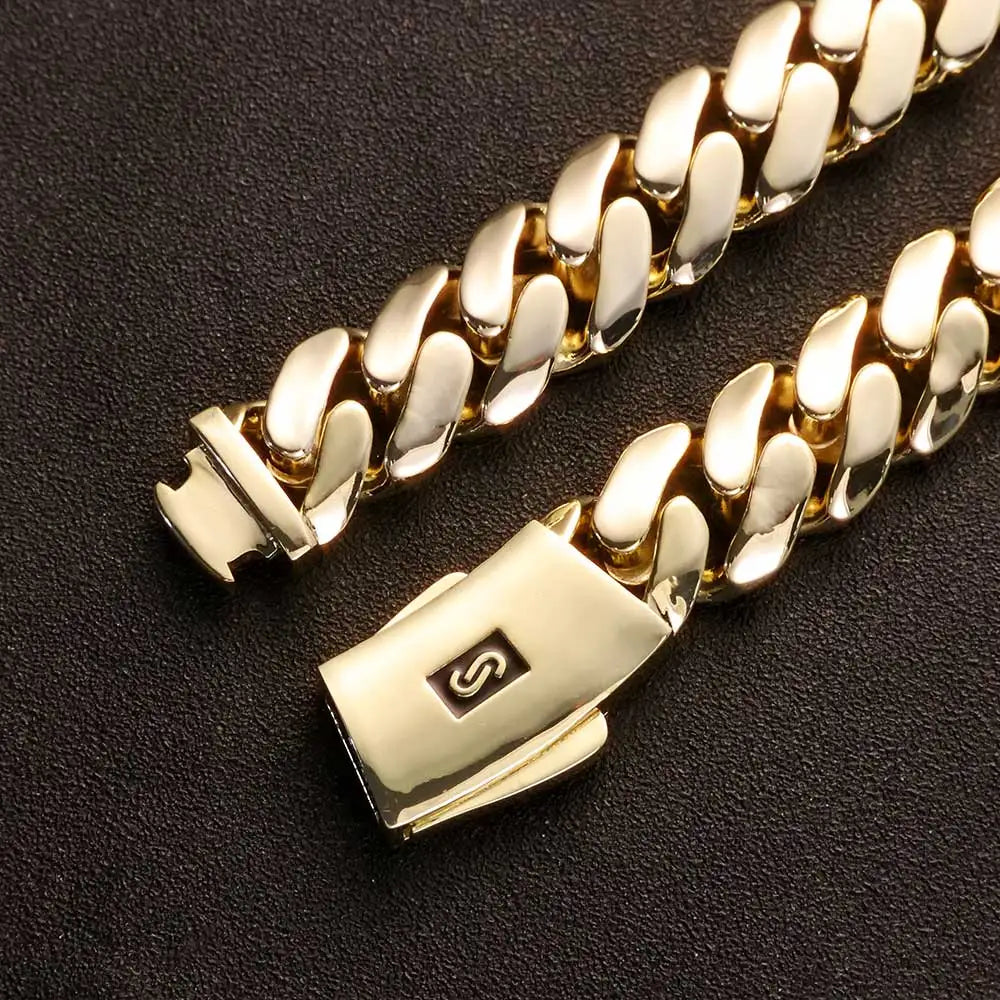 20MM Monaco Bracelet  Heavy Miami Cuban Chain for Men