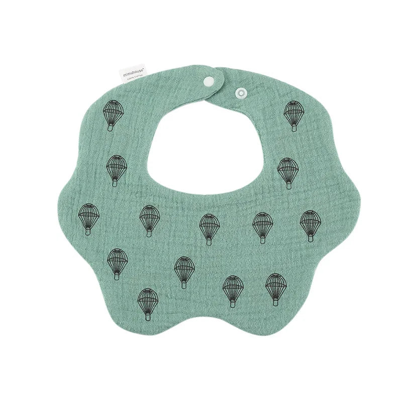 Baby Bibs Cotton Boys and Girls Bib Cute Print Newborn Burp Cloths - BOGO 🔥