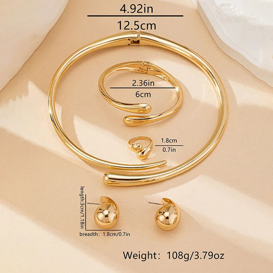 Vintage Choker Necklaces Bangles Rings Set For Women - Buy One Get One Free 🔥