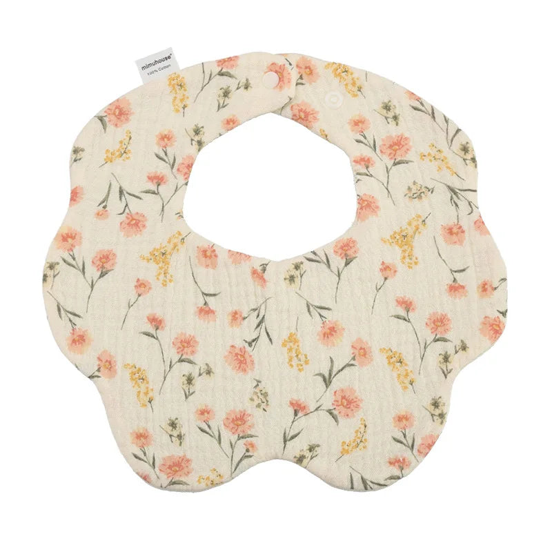 Baby Bibs Cotton Boys and Girls Bib Cute Print Newborn Burp Cloths - BOGO 🔥