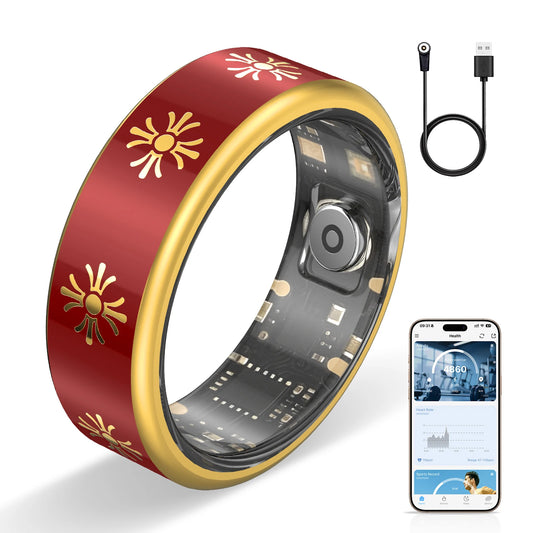 Smart Ring – Fitness & Sleep Tracker, Step/Distance/Calorie Monitor