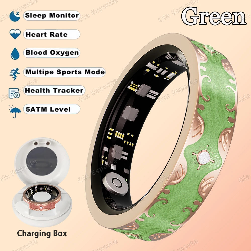 Waterproof Lady ring Heart Rate Health Monitor Sport Ring