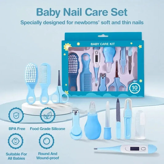 10 Pcs Newborn Baby Nail Hair Daily Care Kit Set For Baby Gift- Buy One Get One 🔥