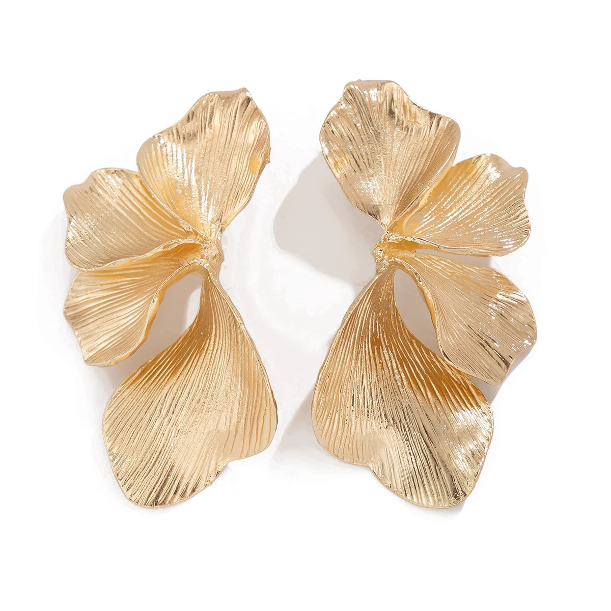 Elegant Ginkgo Leaves Half Flower Stud Earrings for Women  - Buy One Get One 🔥