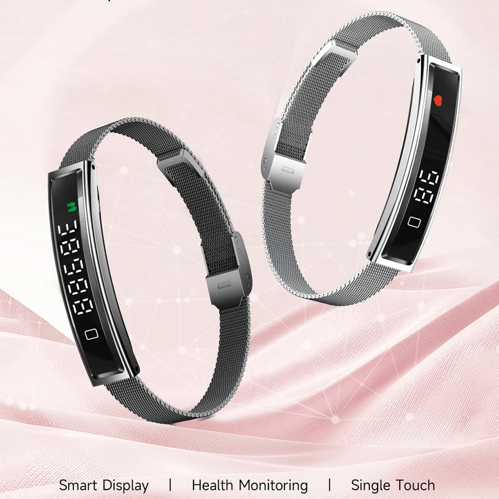 Women Smart Bracelet Sport Mode Fitness Tracker Heart Rate