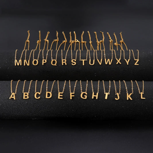 Initial Name Necklace for Women