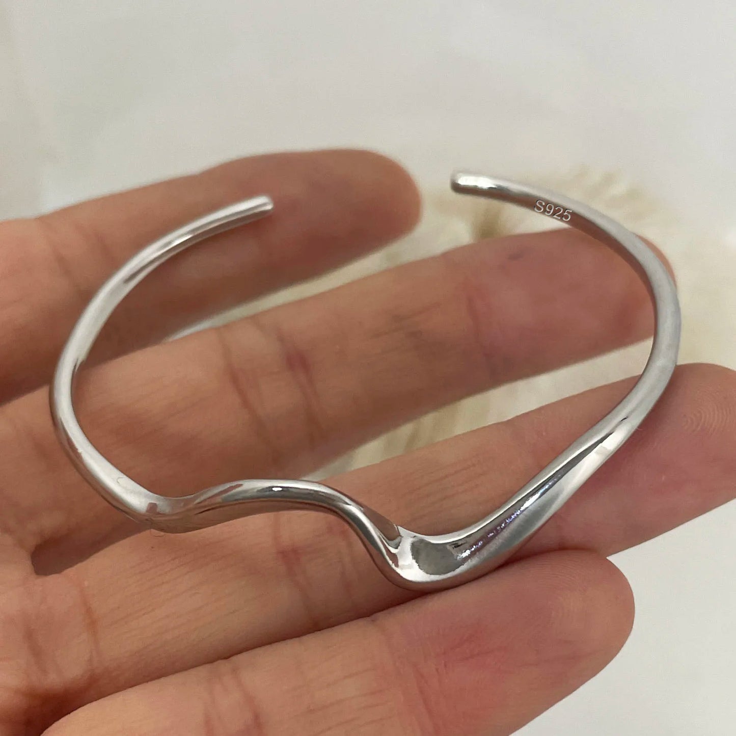 100% Solid 925 Sterling Silver Metal Bracelet  Buy one Get One FrEE🔥