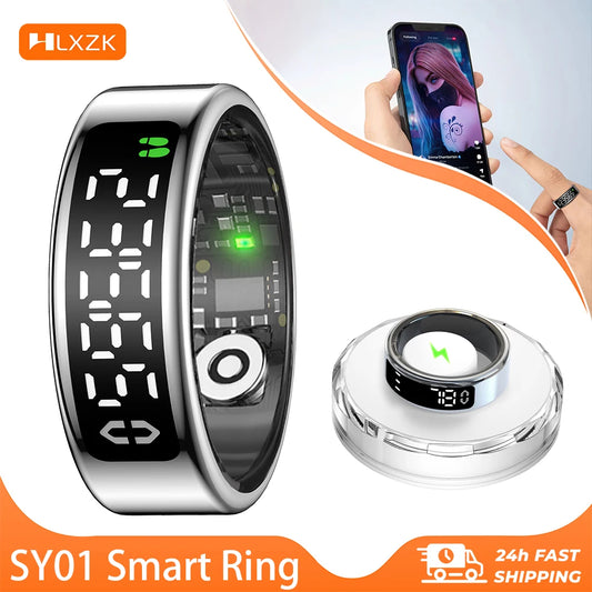 SY01 Smart Ring With LED Screen -Buy One Get One 🔥