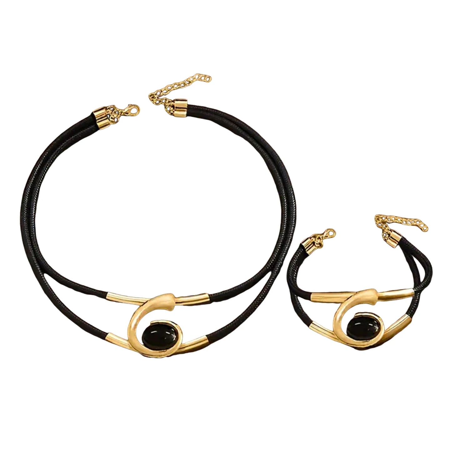 Retro Bohemian Spiral Necklace &amp; Bracelet Set - Buy One Get One Free 🔥