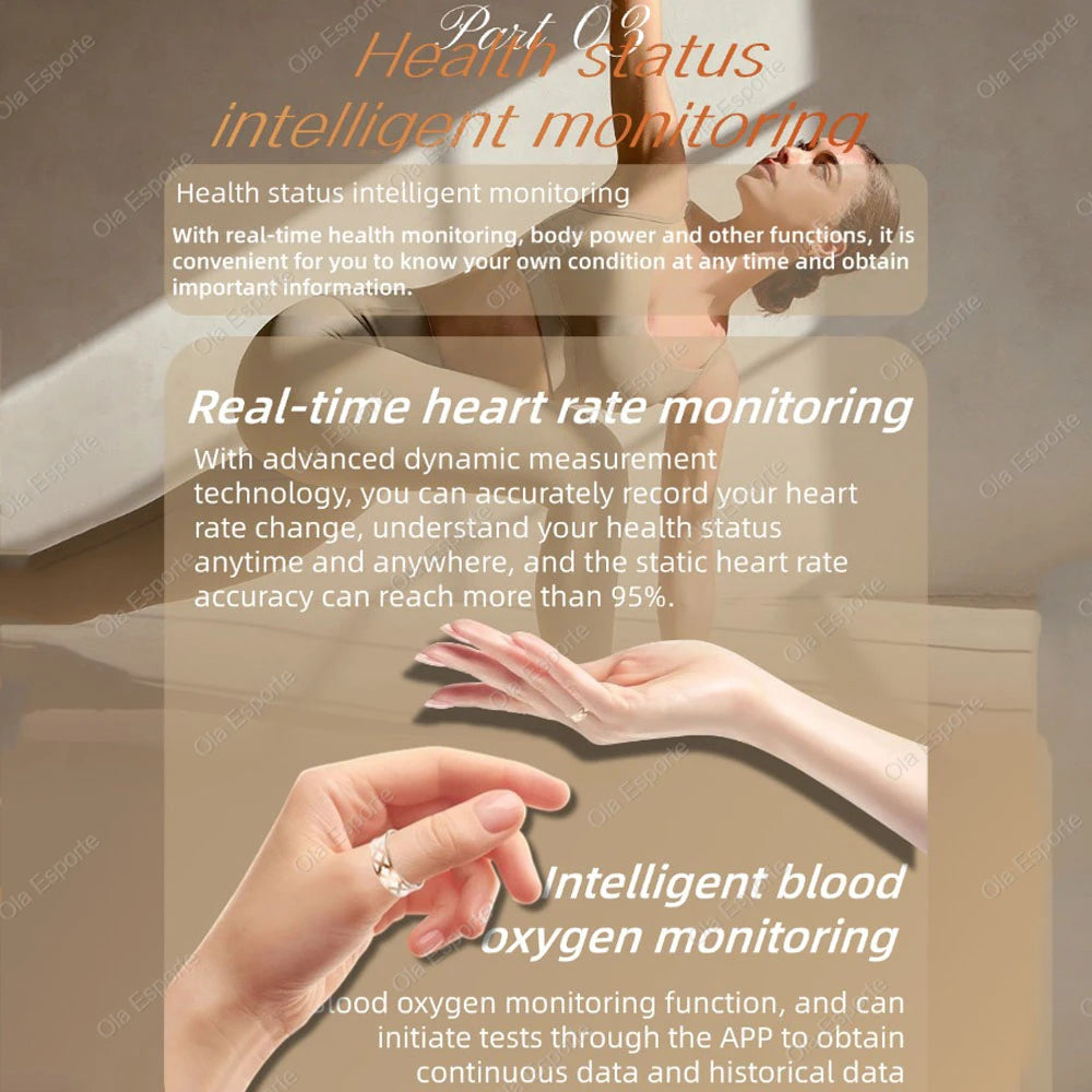 2026 New Women’s Smart Ring Heart Rate/Sleep/Blood Oxygen Monitoring