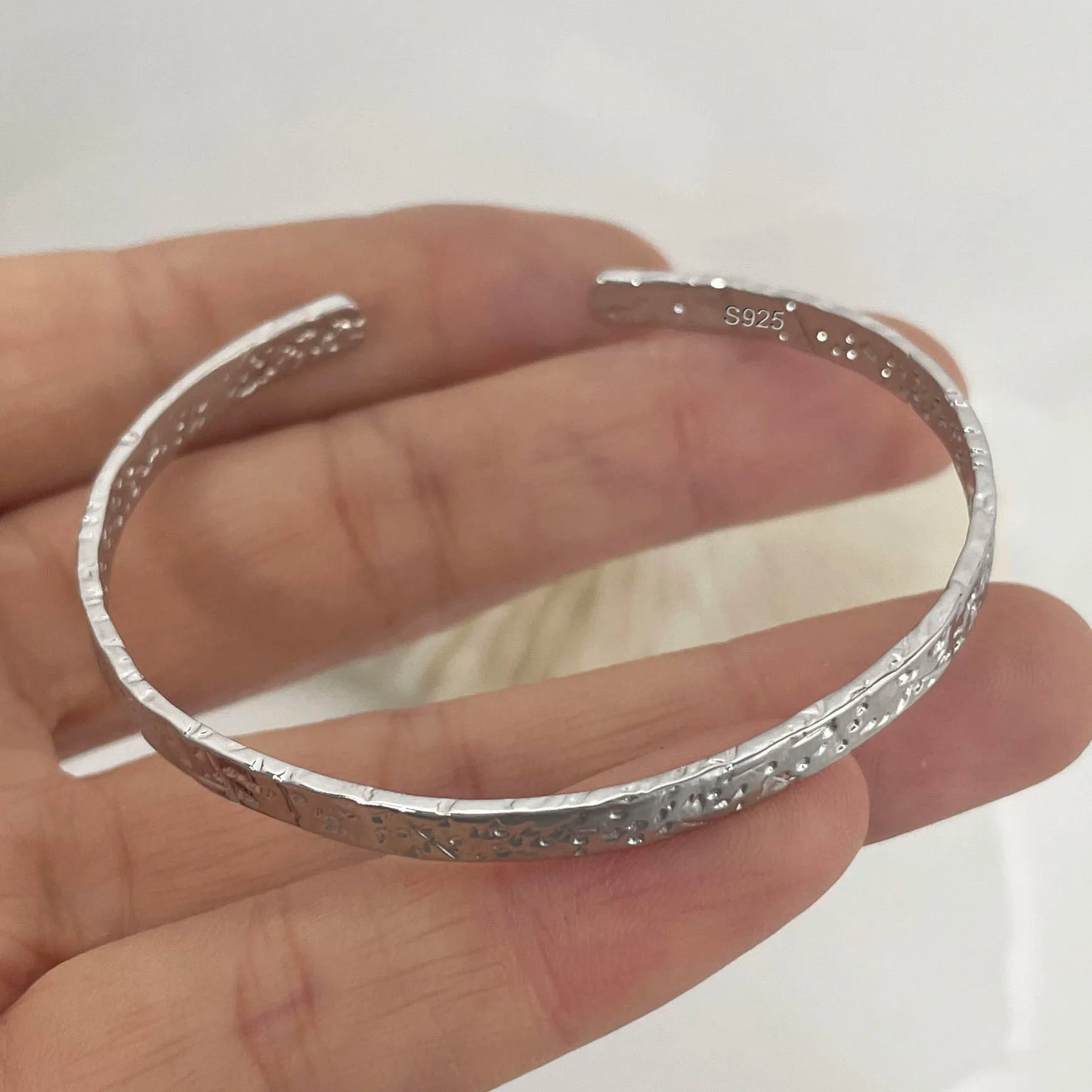 100% Solid 925 Sterling Silver Metal Bracelet  Buy one Get One FrEE🔥