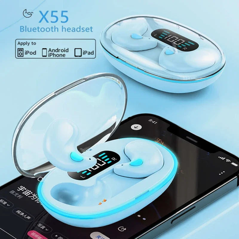 NEW Invisible Sleep Wireless Earphones IPX5 Waterproof