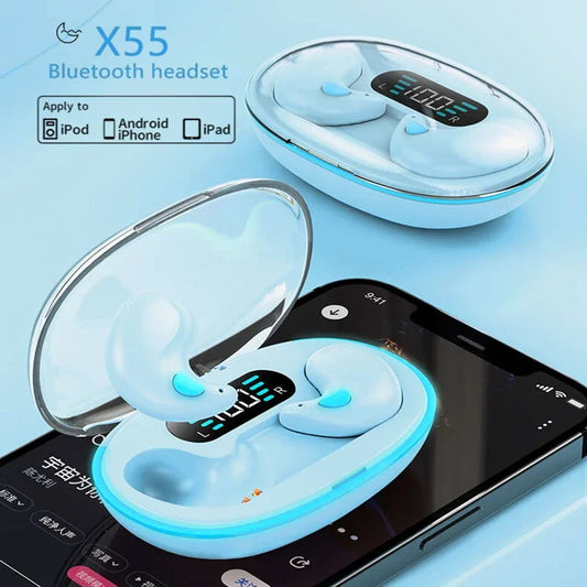 NEW Invisible Sleep Wireless Earphones IPX5 Waterproof