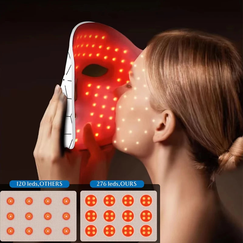LED Face Mask 7 Colors Red Light Therapy Device