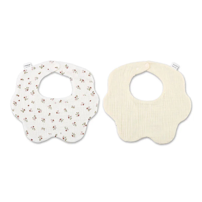 Baby Bibs Cotton Boys and Girls Bib Cute Print Newborn Burp Cloths - BOGO 🔥