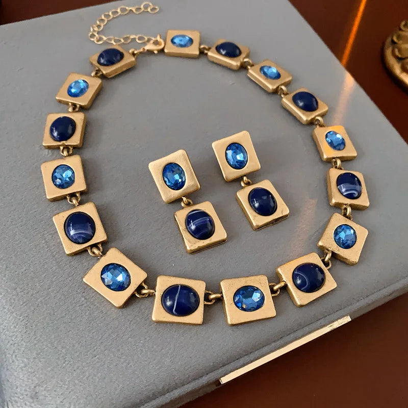 Rhinestone Vintage Drop Earring 2025  Jewelry Set - BOGO Free 🔥