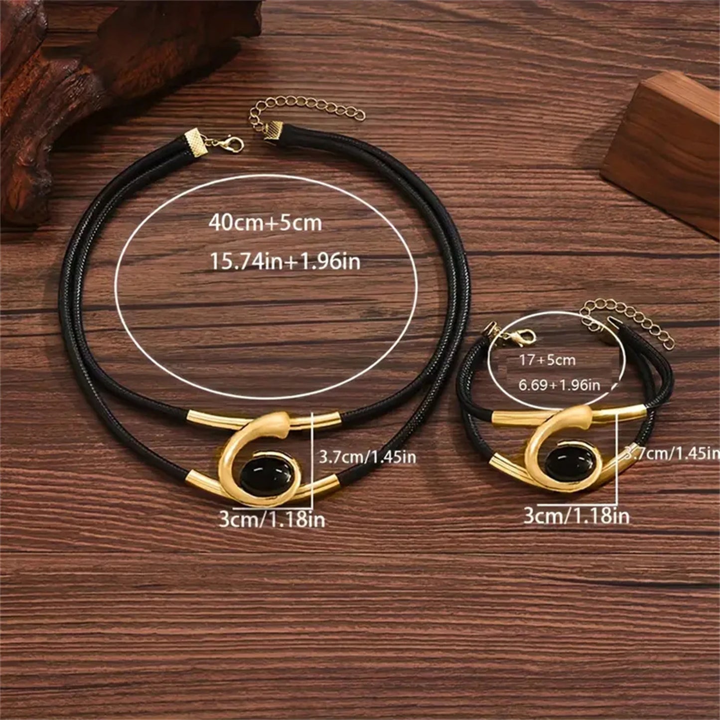 Retro Bohemian Spiral Necklace &amp; Bracelet Set - Buy One Get One Free 🔥