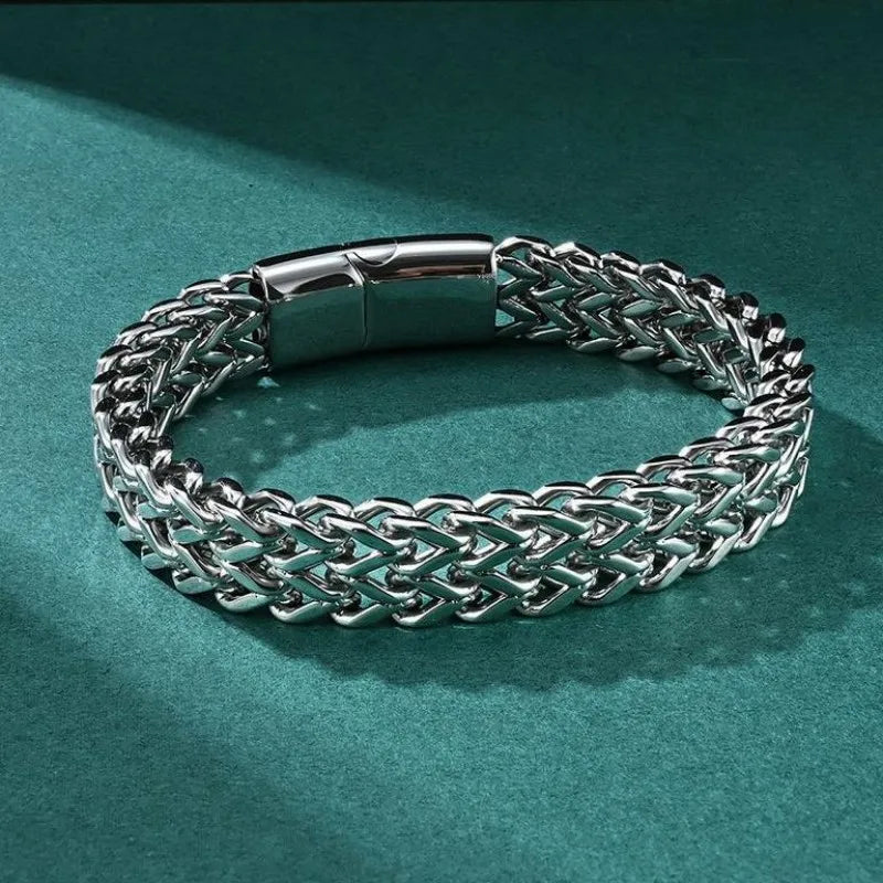 10MM Stainless Steel Men's Hidden Locks Bracelet - Buy One Get One Free 🔥