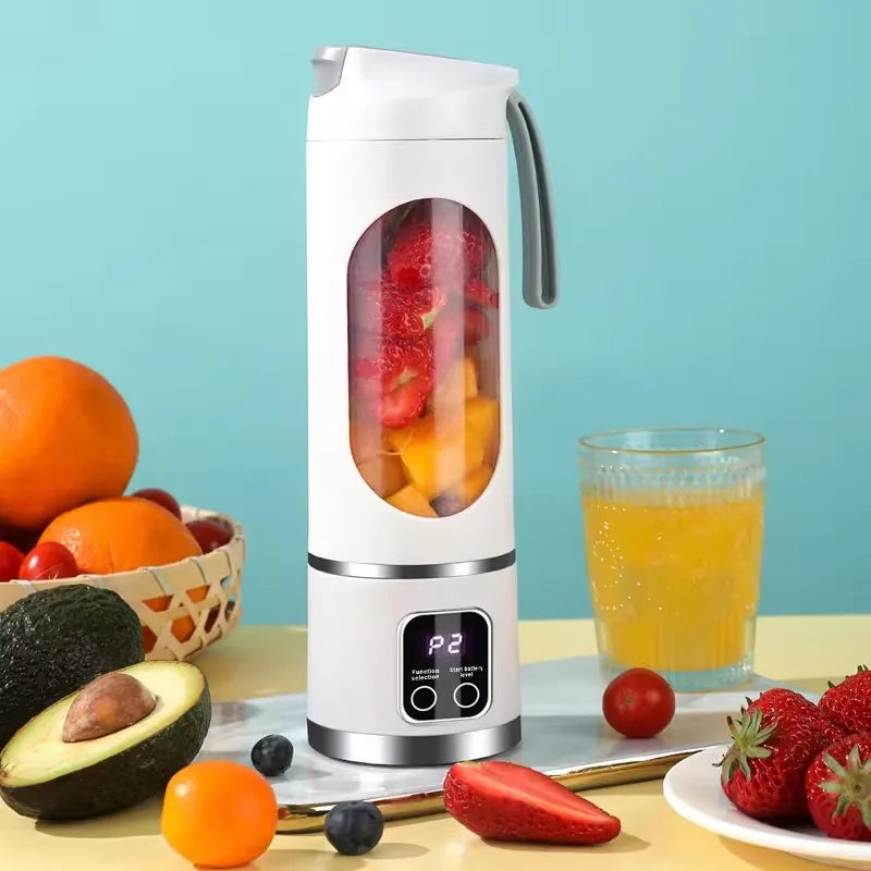 Fruit Juicer 8 Blades 3 Gears USB Rechargeable Portable Blender