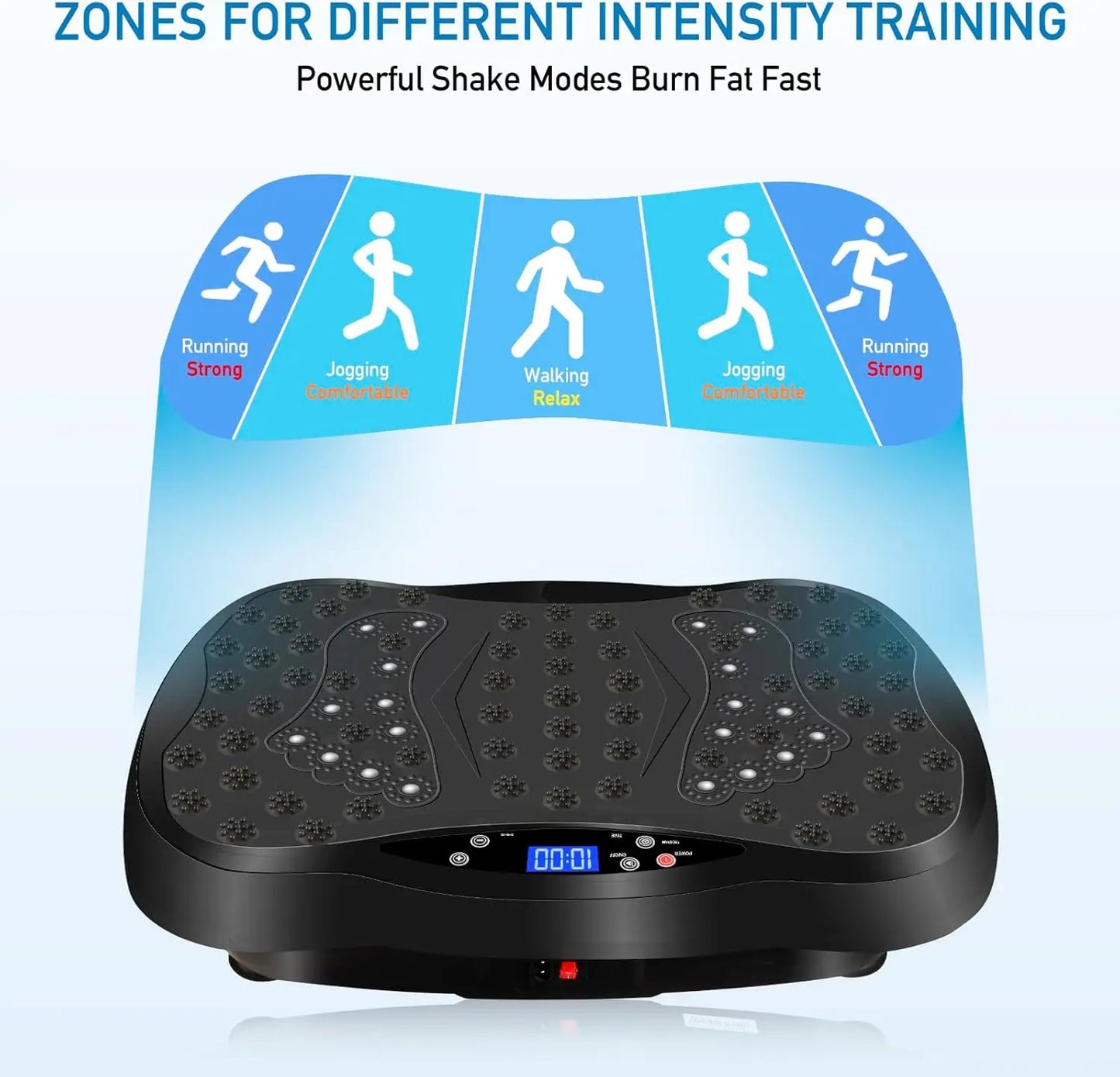 Plate Exercise Machine with Remote Control, Vibration Platform