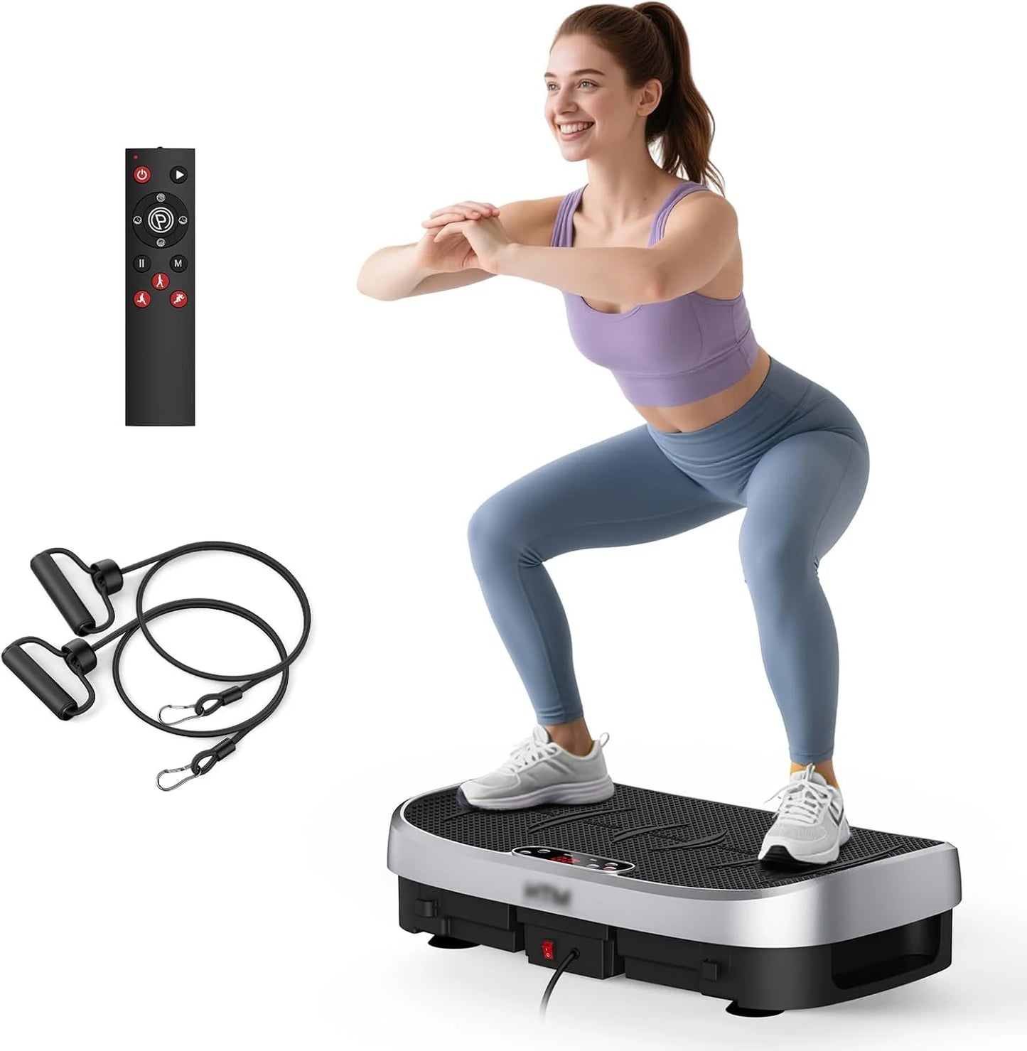 Magnetic Vibration Plate Exercise Machine Fat Burning 120 Levels 330lbs